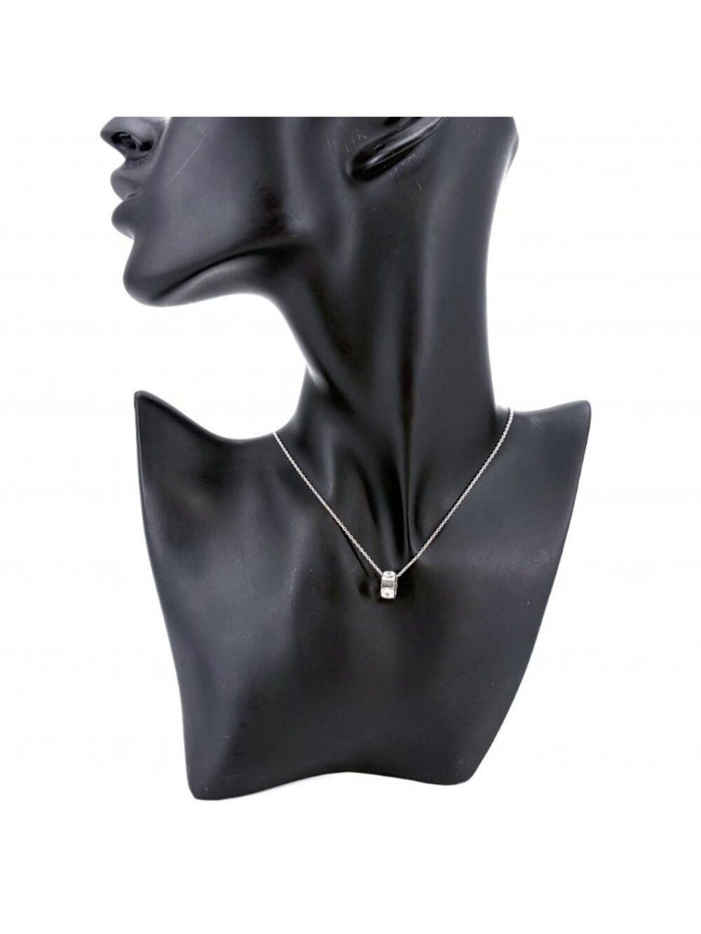 Louis Vuitton Necklace Pendentif Empreinte 18k WG 750 White Gold - Picture 3 of 9